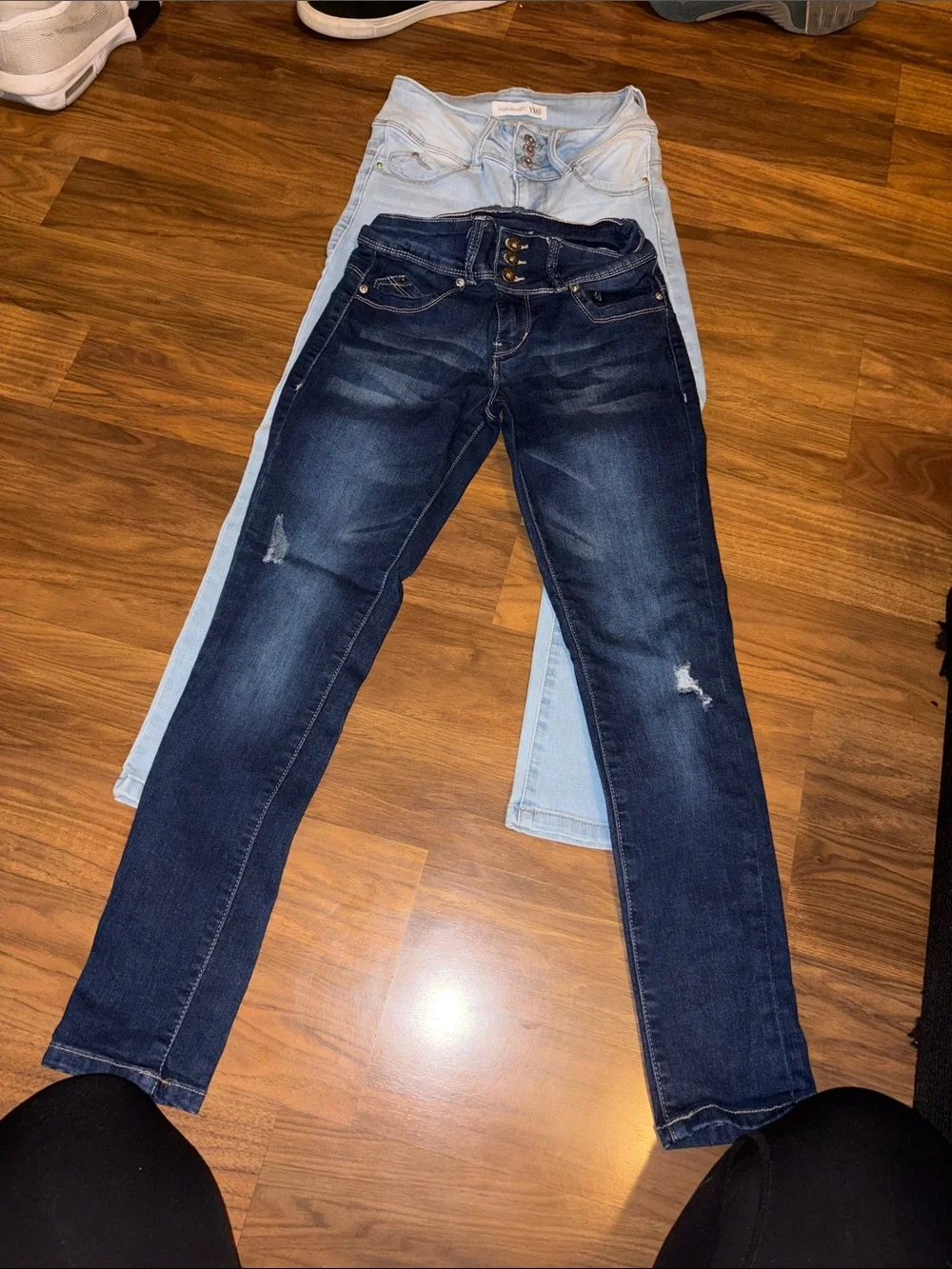 YMI Dark Blue & Light Blue Skinny Jeans Duo